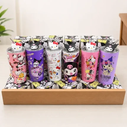 Kuromi & Hello Kitty Stainless Steel Tumbler 600ml