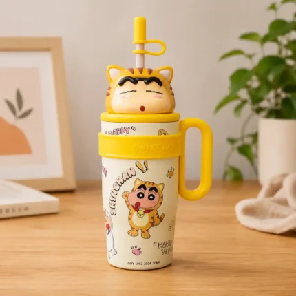 Crayon Shinchan Stainless Steel Tumbler with Straw 1200ml