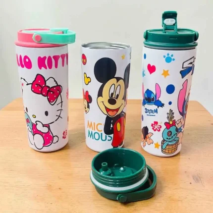 Disney Character Steel Tumbler with Sipper Lid